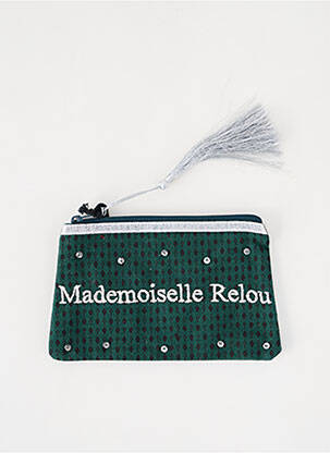 Trousse imprimé fantaisie vert PETITE MENDIGOTE femme