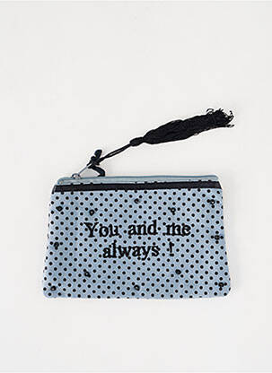 Trousse imprimé fantaisie gris PETITE MENDIGOTE femme