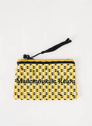 Trousse broderie jaune PETITE MENDIGOTE femme
