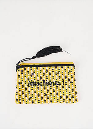 Trousse imprimé fantaisie jaune PETITE MENDIGOTE femme