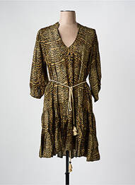 Robe mi-longue manches 3/4 manches 3/4 vert MASON'S femme
