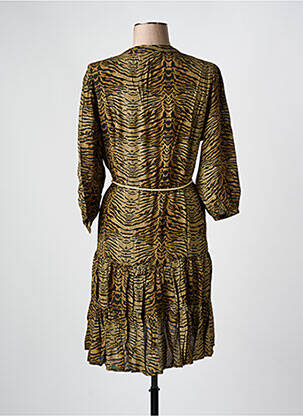 Robe mi-longue manches 3/4 manches 3/4 vert MASON'S femme