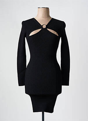Robe courte manches longues manches longues noir MICHAEL KORS femme