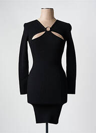 Robe courte manches longues manches longues noir MICHAEL KORS femme