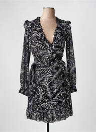 Robe courte manches longues manches longues noir MICHAEL KORS femme