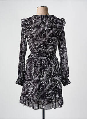 Robe courte manches longues manches longues noir MICHAEL KORS femme
