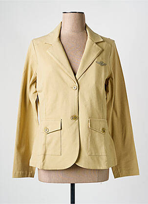 Veste casual coupe cintrée beige AERONAUTICA femme