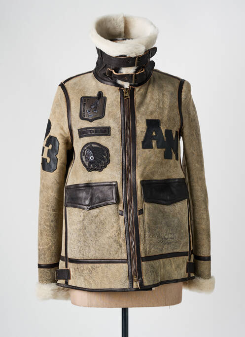 Blouson beige AERONAUTICA pour femme