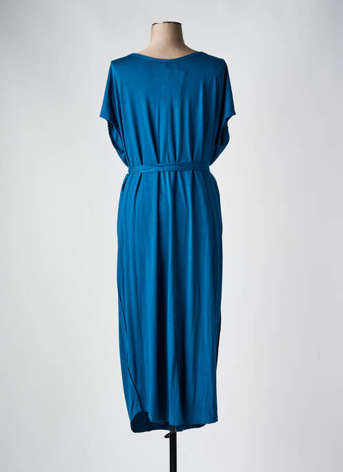 Robe mi-longue bleu MAEVY pour femme