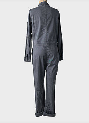 Combi-pantalon fermeture boutonnée sur le devant manches longues gris FIVE femme