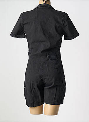 Combishort fermeture boutonnée sur le devant manches courtes noir AERONAUTICA femme