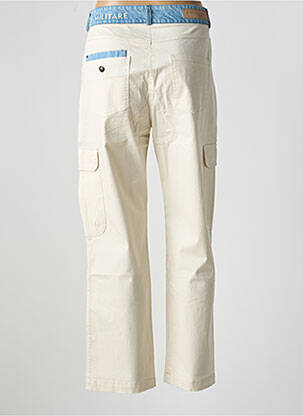 Pantalon cargo slim taille normale beige AERONAUTICA femme