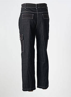 Pantalon cargo coupe droite taille normale noir AERONAUTICA femme