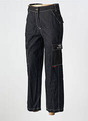 Pantalon cargo noir AERONAUTICA pour femme seconde vue