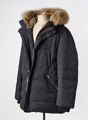 Doudoune poches a capuche noir MACKAGE femme