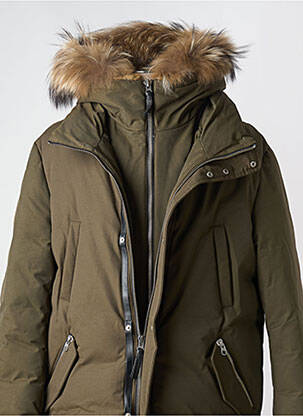 Doudoune poches a capuche vert MACKAGE femme