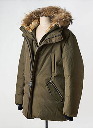 Doudoune poches a capuche vert MACKAGE femme
