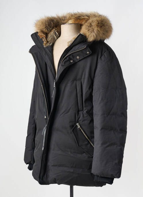 Doudoune poches a capuche noir MACKAGE femme