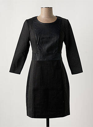 Robe courte manches 3/4 manches 3/4 gris BCBGMAXAZRIA femme