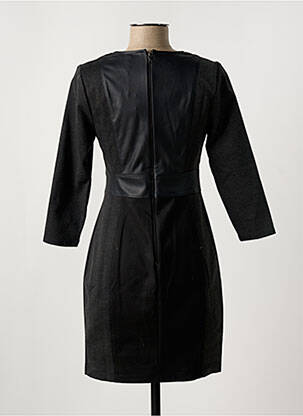 Robe courte manches 3/4 manches 3/4 gris BCBGMAXAZRIA femme