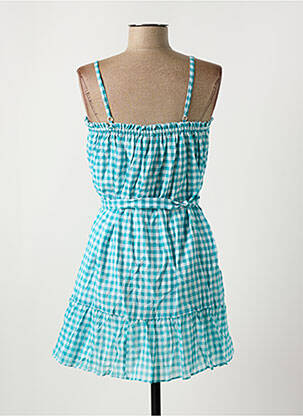 Robe courte coupe cintrée fines bretelles bleu BELAIR femme