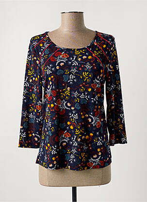 T-shirt manches 3/4 manches 3/4 bleu SCOTTAGE femme