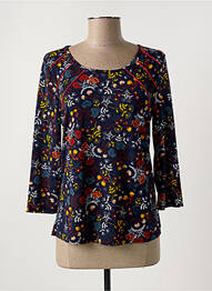 T-shirt stretch manches 3/4 bleu SCOTTAGE femme