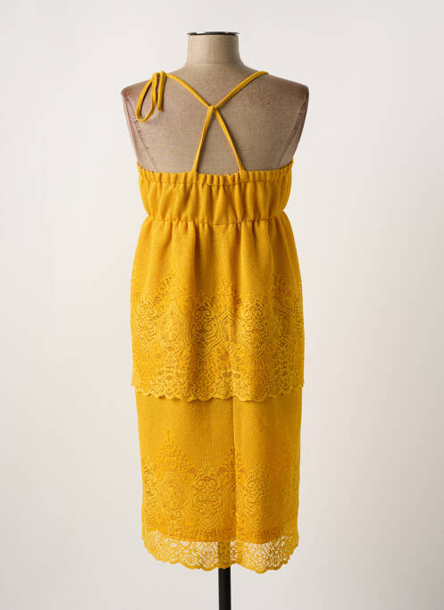 Robe mi-longue jaune COP COPINE pour femme