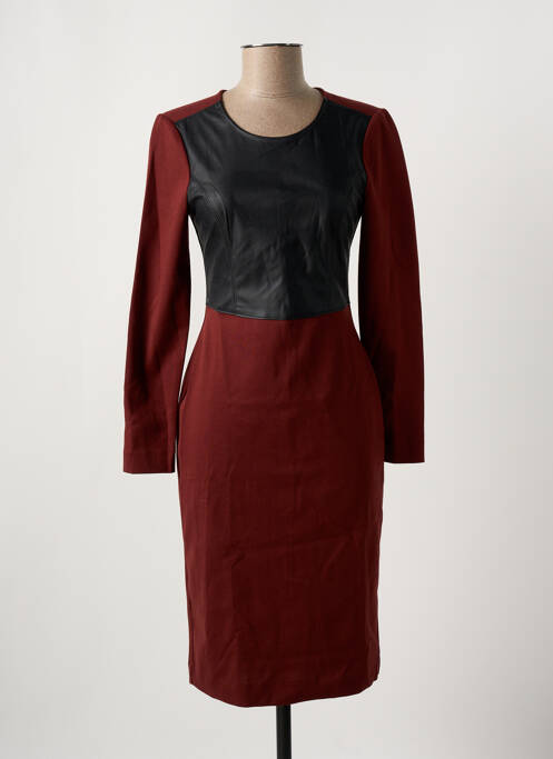 Robe mi-longue rouge BCBGMAXAZRIA pour femme