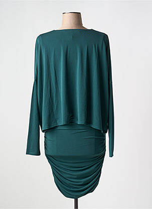 Robe courte manches longues manches longues vert BCBGMAXAZRIA femme