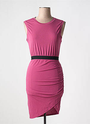 Robe courte sans manche sans manche violet BCBGMAXAZRIA femme