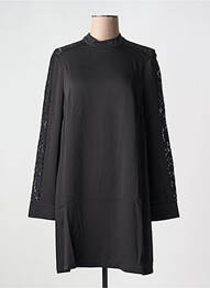 Robe courte manches longues manches longues noir BCBGMAXAZRIA femme