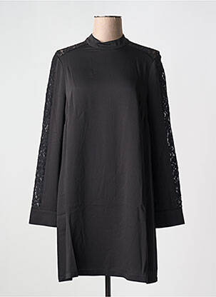 Robe courte manches longues manches longues noir BCBGMAXAZRIA femme