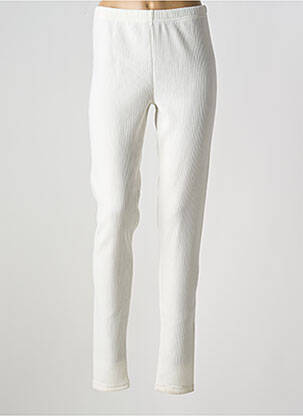 Pantalon slim taille élastique blanc EDMOND BOUBLIL femme