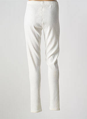 Pantalon slim taille élastique blanc EDMOND BOUBLIL femme