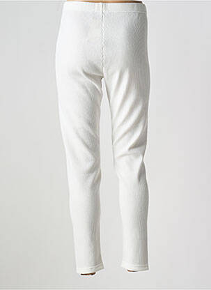 Pantalon slim taille élastique blanc EDMOND BOUBLIL femme