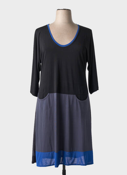 Robe mi-longue gris fonce EDMOND BOUBLIL pour femme