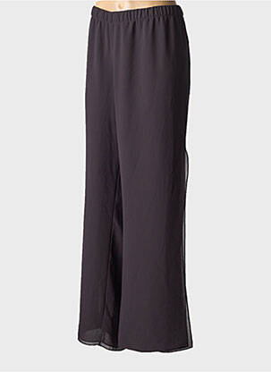 Pantalon large tissage crêpe taille normale noir Q'NEEL femme