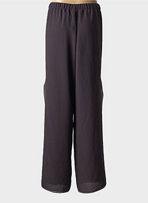 Pantalon large tissage crêpe taille normale noir Q'NEEL femme