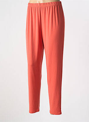 Legging effet matière satinée taille normale orange EDMOND BOUBLIL femme