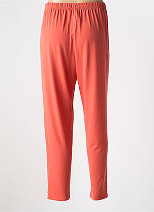 Legging effet matière satinée taille normale orange EDMOND BOUBLIL femme