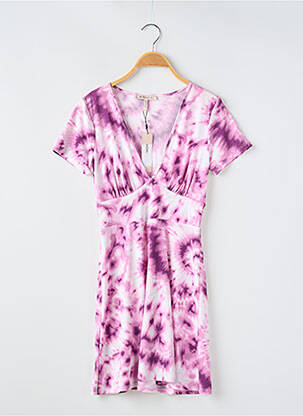 Robe courte manches courtes manches courtes violet BCBGENERATION femme