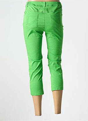 Pantacourt tissage popeline taille normale vert AGATHE & LOUISE femme