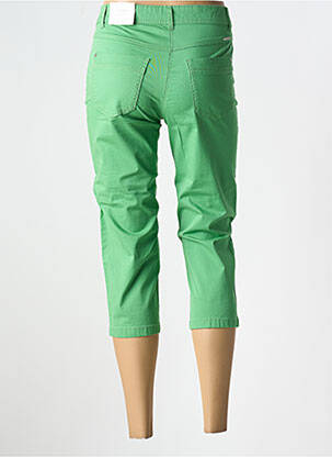 Pantacourt tissage popeline taille normale vert BRANDTEX femme