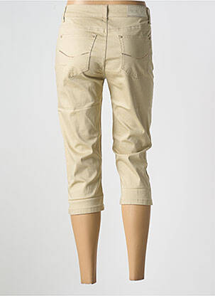 Pantacourt tissage popeline taille normale beige YZY femme