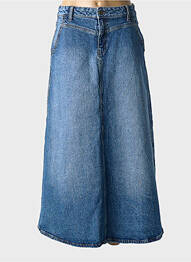 Jupe longue coupe évasée bleu B.YOUNG femme