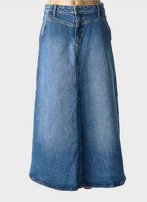 Jupe longue coupe évasée bleu B.YOUNG femme