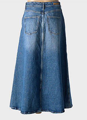 Jupe longue coupe évasée bleu B.YOUNG femme