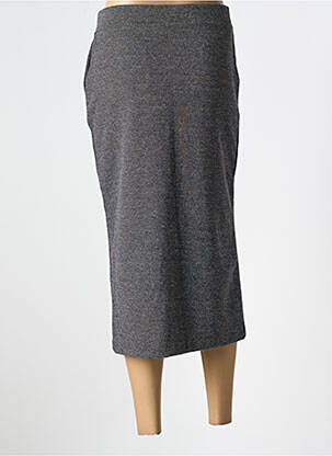 Jupe longue coupe droite gris B.YOUNG femme