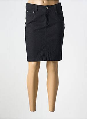 Jupe courte poches noir A BELLE BY J.E CREATION femme